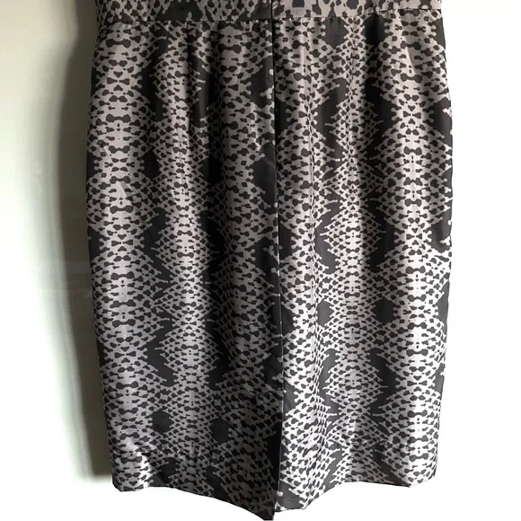 NWT Banana Republic Silk Snake Print Sheath Dress Career Cocktail Size 10 - Picture 11 of 11